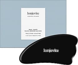 Lonjevite Wing Shape Black Obsidian Gua Sha ürün görseli