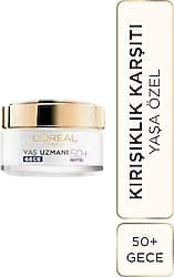 L'Oreal Paris Yaş Uzmanı 50+ Kırışıklık Karşıtı Yenileyici Gece Kremi 50 ml ürün görseli