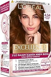 L'Oreal Paris Excellence Creme 4.54 Koyu Kızıl Kahve Saç Boyası ürün görseli