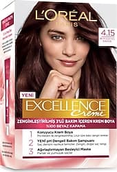 L'Oreal Paris Excellence Creme 4.15 Büyüleyici Kahve Saç Boyası ürün görseli
