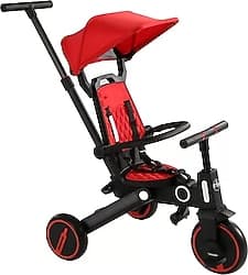 Maxi Taxi Easy Trike Çift Yönlü Kırmızı Bebek Bisikleti ürün görseli