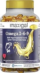 Maxigal Omega 3 + 6 + 9 Balık Yağı 200 Kapsül ürün görseli