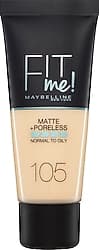 Maybelline Fit Me Matte + Poreless 105 Natural Ivory 30 ml Likit Fondöten ürün görseli