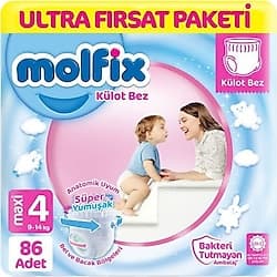 Molfix 4 Numara Maxi 86'lı Külot Bez ürün görseli