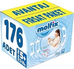 Molfix 5+ Numara Junior Plus 176'lı Bebek Bezi ürün görseli