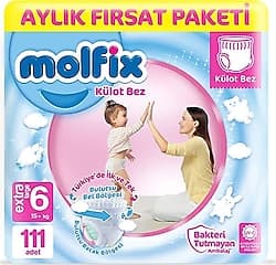 Molfix 6 Numara Extra Large 37'li 3 Adet Külot Bez ürün görseli