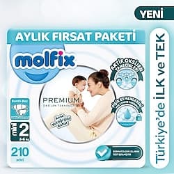 Molfix Premium 2 Numara Mini 70'li 3 Adet Bebek Bezi ürün görseli