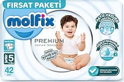 Molfix Premium 5 Numara Junior 42'li Bebek Bezi ürün görseli