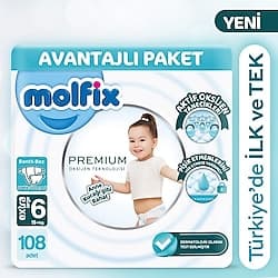 Molfix Premium 6 Numara Extra Large 54'lü 2 Adet Bebek Bezi ürün görseli