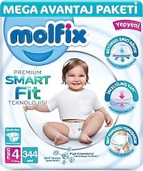 Molfix Premium Smart Fit 4 Numara Maxi 86'lı 4 Adet Bebek Bezi ürün görseli