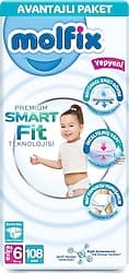 Molfix Premium Smart Fit 6 Numara Ekstra Large 54'lü 2 Adet Bebek Bezi ürün görseli