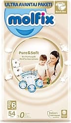 Molfix Pure&Soft 6 Numara Extra Large 54'lü Bebek Bezi ürün görseli