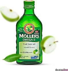 Möllers Omega 3 Elma Aromalı Balık Yağı 250 ml Şurup ürün görseli
