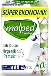 Molped Pure & Soft Gece 16'lı Hijyenik Ped ürün görseli
