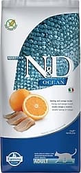 N&D Ocean Tahılsız Ringa Balıklı ve Portakallı 10 kg Yetişkin Kedi Maması ürün görseli