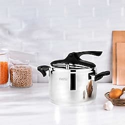 Nehir Silver Trend Klasik 4 lt Düdüklü Tencere ürün görseli