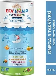 New Life EFA Liquid Tutti Frutti Balık Yağı 150 ml Şurup ürün görseli