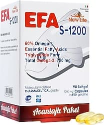 New Life Efa S-1200 Omega 3 Balık Yağı 90 Kapsül ürün görseli