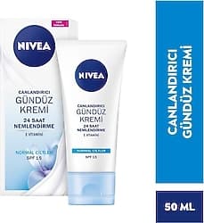 Nivea Essentials Canlandırıcı Normal Ciltler için Spf 15 Tüp Gündüz Kremi 50 ml ürün görseli