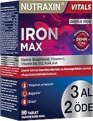 Nutraxin Iron Max 90 Tablet ürün görseli