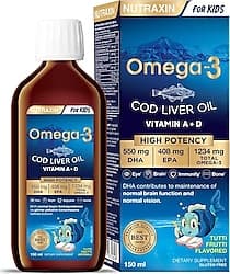 Nutraxin Omega 3 For Kids Balık Yağı 150 ml Şurup ürün görseli