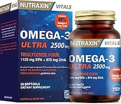 Nutraxin Omega 3 Ultra 2500 mg 30 Kapsül ürün görseli