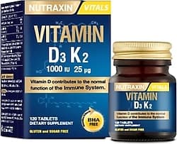 Nutraxin Vitamin D3 K2 120 Tablet ürün görseli