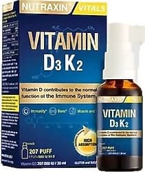 Nutraxin Vitamin D3 K2 30 ml Sprey ürün görseli