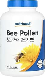 Nutricost Bee Pollen 1500 mg 240 Kapsül ürün görseli