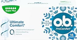 O.B. ProComfort Ultimate Süper Plus Tampon 16'lı ürün görseli