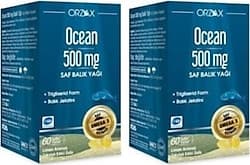 Ocean Saf Balık Yağı 500 mg 60 Kapsül 2'li ürün görseli