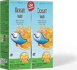 Ocean Multi Omega 3 Ballı Portakal Aromalı Balık Yağı 150 ml 2'li ürün görseli