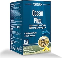 Ocean Plus Omega 3 Balık Yağı 1200 mg 50 Kapsül ürün görseli
