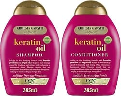 Ogx Kırılma Karşıtı Keratin Oil Sülfatsız Şampuan 385 ml + Saç Kremi 385 ml ürün görseli