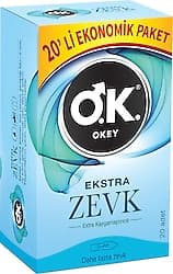 Okey Ekstra Zevk 20'li Prezervatif ürün görseli