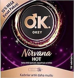 Okey Nirvana Hot 35'li Prezervatif ürün görseli