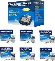 On Call Plus Şeker Ölçüm Cihazı + 50'li 6 Kutu Ölçüm Çubuğu ürün görseli