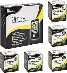 Optima Şeker Ölçüm Cihazı + 50'li 5 Paket Ölçüm Çubuğu ürün görseli