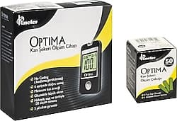 Optima Şeker Ölçüm Cihazı + 50'li 1 Paket Ölçüm Çubuğu ürün görseli