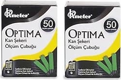 Optima 50'li 2 Kutu Şeker Ölçüm Stribi (Çubuğu) ürün görseli