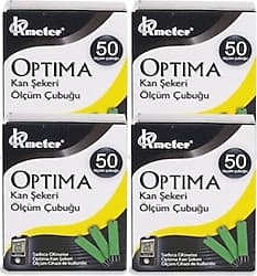 Optima 50'li 4 Kutu Şeker Ölçüm Stribi (Çubuğu) ürün görseli