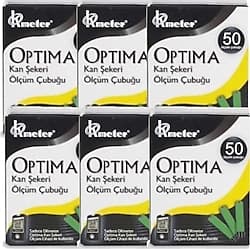 Optima 50'li 6 Kutu Şeker Ölçüm Stribi (Çubuğu) ürün görseli