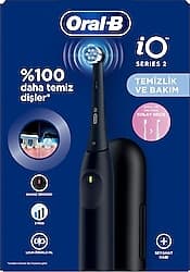 Oral-B iO 2 Seyahat Kaplı Siyah Şarjlı Diş Fırçası ürün görseli