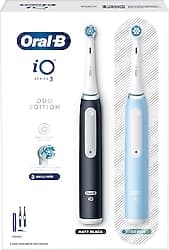 Oral-B iO 3 Duo Edition Matt Black ve Ice Blue 2 Adet Şarjlı Diş Fırçası ürün görseli
