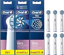 Oral-B Pro Sensitive Clean 6'lı Diş Fırçası Başlığı ürün görseli