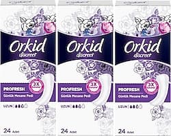 Orkid Discreet Uzun 24'lü 3 Paket Günlük Mesane Pedi ürün görseli
