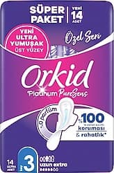 Orkid Platinum 3 Boy Uzun Ekstra 14'lü Hijyenik Ped ürün görseli
