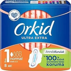 Orkid Ultra Extra Normal Boy 1 Hijyenik Ped 8'li ürün görseli