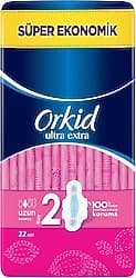 Orkid Ultra Extra Uzun Boy 2 Hijyenik Ped 22'li ürün görseli