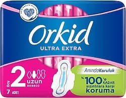 Orkid Ultra Extra Uzun Boy 2 Hijyenik Ped 7'li ürün görseli
